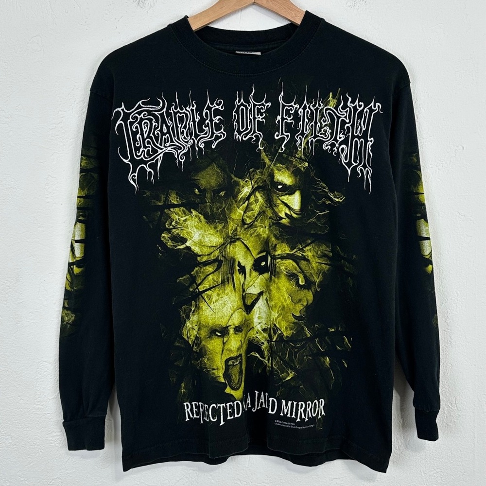 Vintage Womens Cradle Of Filth Shirt Medium Long Sleeve 2003 Band Graphic Tee